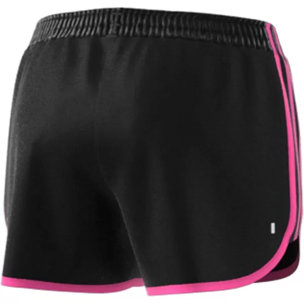 adidas Womens Marathon 20 ShortsBlackScreaming Pink