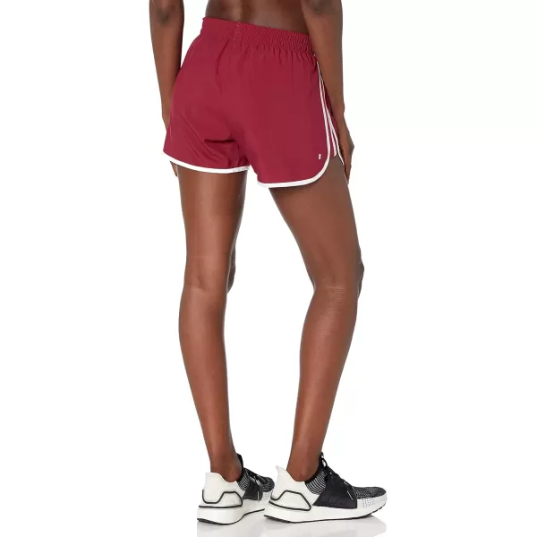 adidas Womens Marathon 20 ShortsLegacy BurgundyWhite