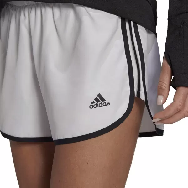 adidas Womens Marathon 20 ShortsWhiteBlack