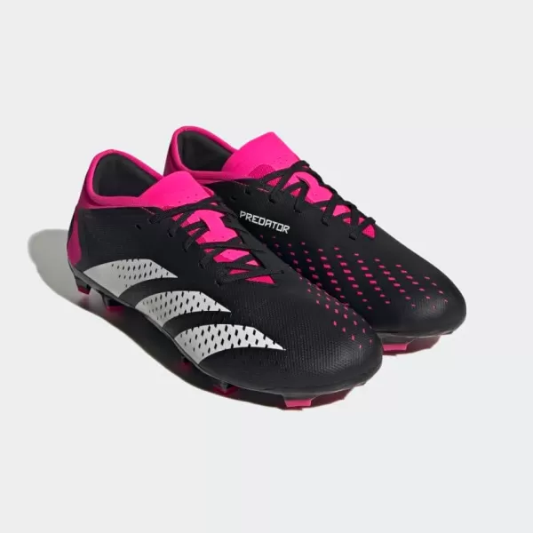 adidas unisexadult Accuracy3 Low Firm GroundBlackWhiteTeam Shock Pink