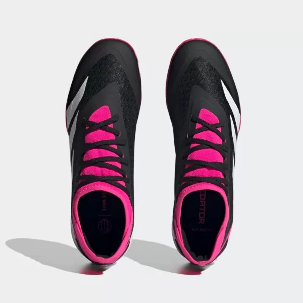 adidas unisexadult Accuracy3 Low Firm GroundBlackWhiteTeam Shock Pink 2