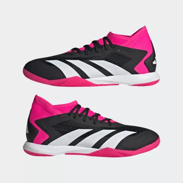 adidas unisexadult Accuracy3 Low Firm GroundBlackWhiteTeam Shock Pink 2