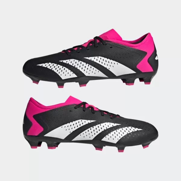 adidas unisexadult Accuracy3 Low Firm GroundBlackWhiteTeam Shock Pink