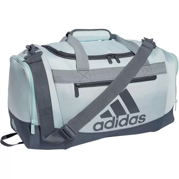 adidas Defender 4 Medium Duffel Bag BlackSilver Metallic One SizeAlmost BlueOnix Grey