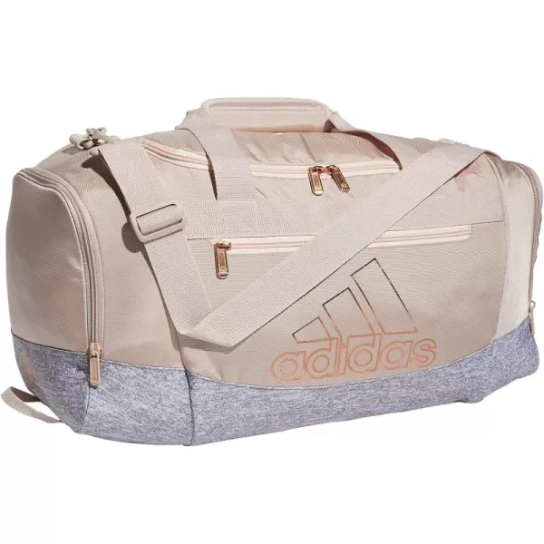 adidas Defender 4 Medium Duffel Bag BlackSilver Metallic One SizeWonder Taupe BeigeJersey GreyRose Gold