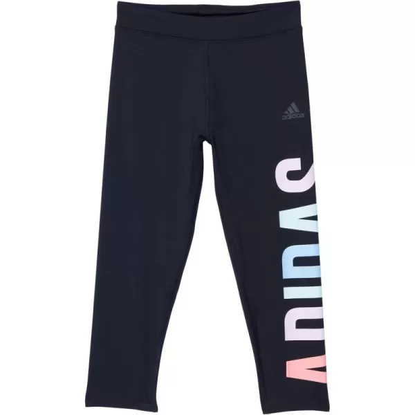 adidas Girls Aeroready 78 Graphic TightBlack With Pink