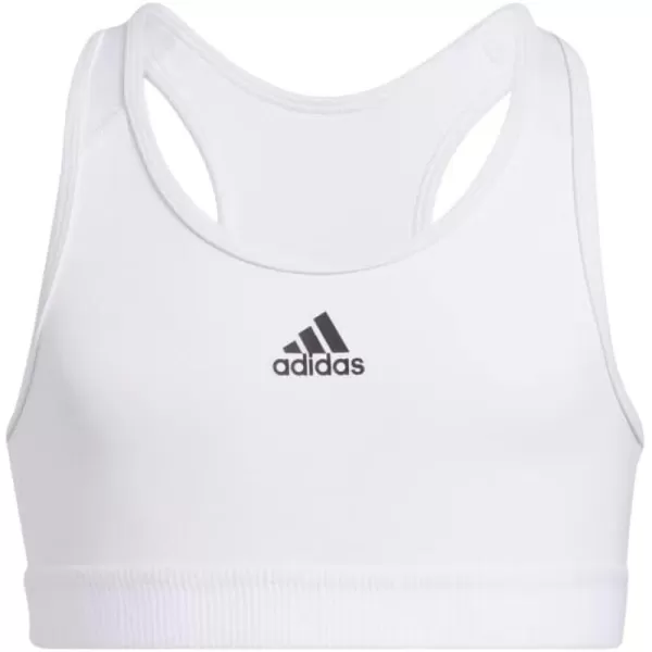 adidas Girls Aeroready Techfit Sports BraWhite