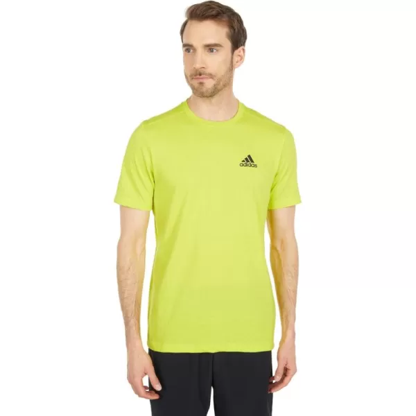 adidas Mens Aeroready Designed 2 Move Feelready Sport TeeAcid YellowBlack