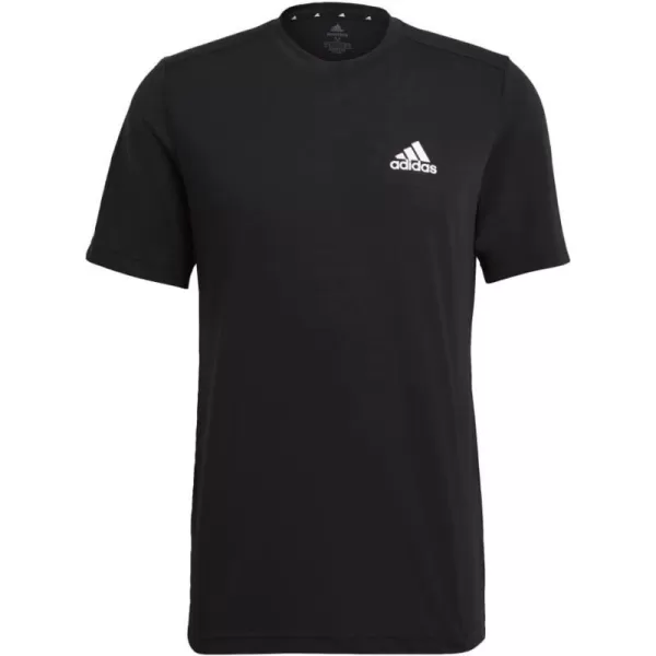 adidas Mens Aeroready Designed 2 Move Feelready Sport TeeBlackWhite