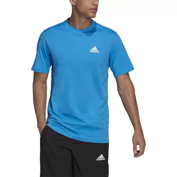 adidas Mens Aeroready Designed 2 Move Feelready Sport TeeBlue Rush