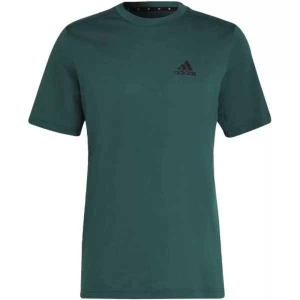 adidas Mens Aeroready Designed 2 Move Feelready Sport TeeCollegiate GreenWhite