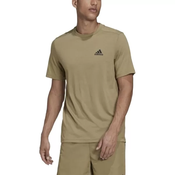 adidas Mens Aeroready Designed 2 Move Feelready Sport TeeOrbit GreenBlack