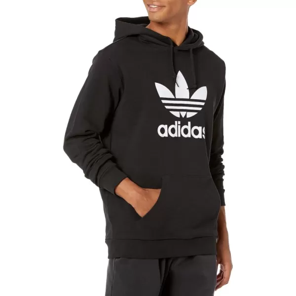 imageadidas Originals Mens Adicolor Essentials Trefoil HoodieBlackWhite 2021