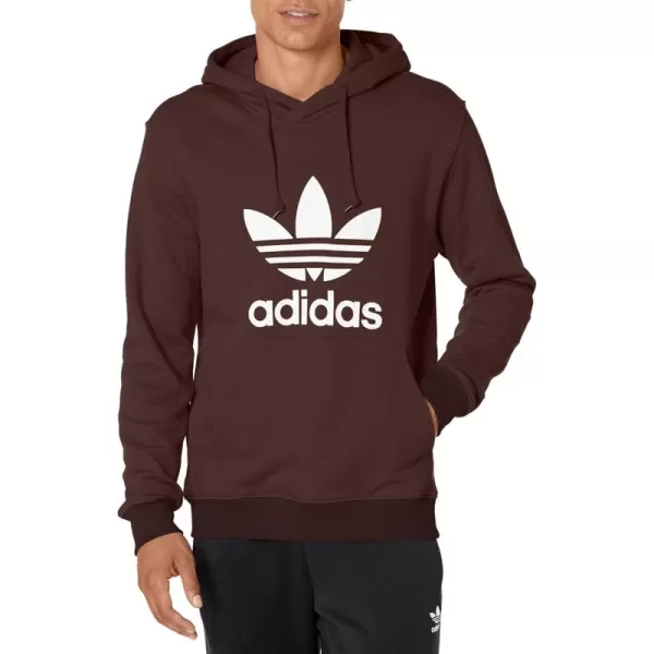 imageadidas Originals Mens Adicolor Essentials Trefoil HoodieShadow Brown