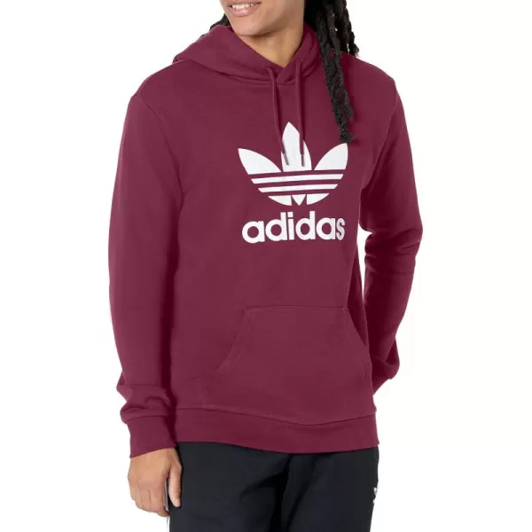 imageadidas Originals Mens Adicolor Essentials Trefoil HoodieVictory CrimsonWhite