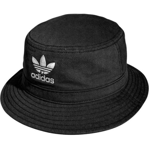 imageadidas Originals Unisex Adult Washed Bucket HatBlackWhite