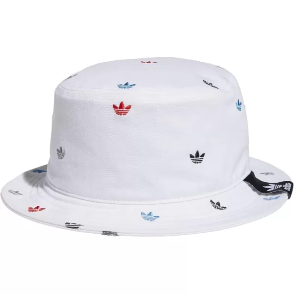 imageadidas Originals Unisex Adult Washed Bucket HatWhitePulse BlueVivid Red