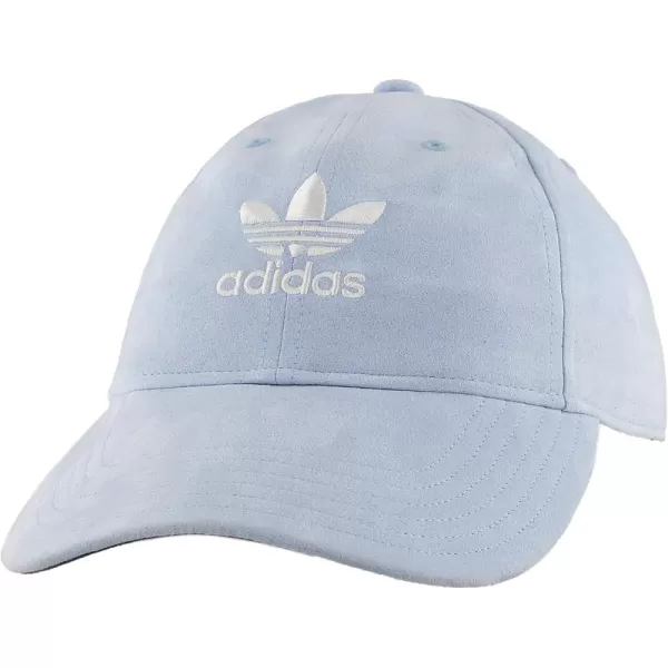 imageadidas Originals Womens Originals Relaxed Plus StrapbackAero Blue SuedeWhite