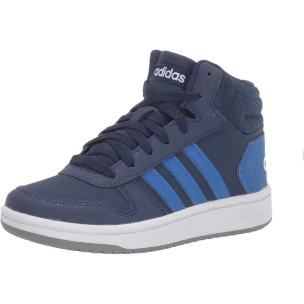 adidas UnisexChild Hoops Mid 20 Basketball ShoesDark BlueBlueWhite