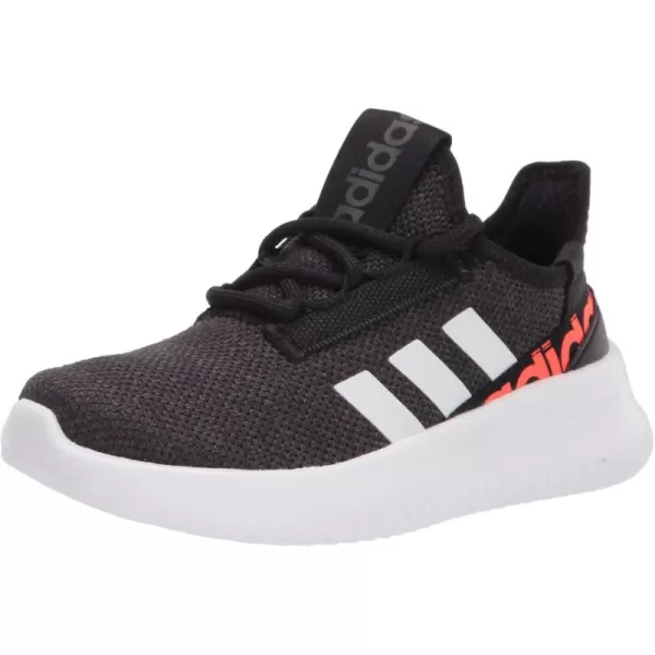 adidas UnisexChild Kaptir 20 Little Big Kid Running ShoesBlackWhiteSolar Red