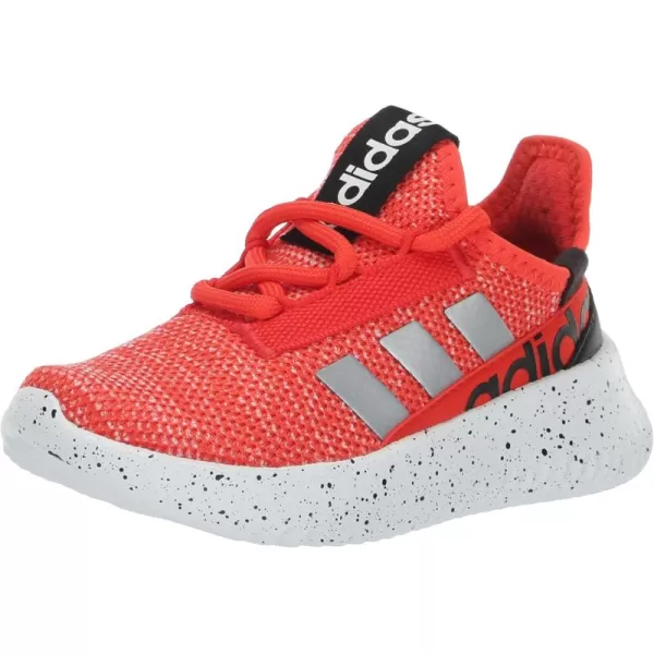 adidas UnisexChild Kaptir 20 Little Big Kid Running ShoesBright RedSilver MetallicBlack