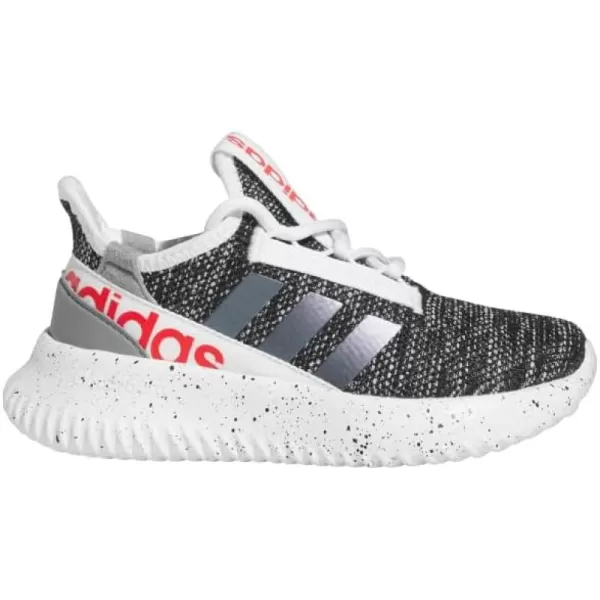 adidas UnisexChild Kaptir 20 Little Big Kid Running ShoesWhiteBlackVivid Red