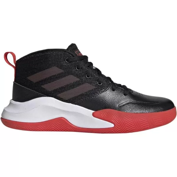 adidas UnisexChild Ownthegame Wide Basketball ShoeBlackActive RedWhite