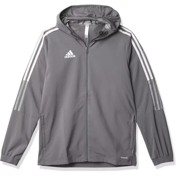 adidas UnisexChild Tiro 21 WindbreakerTeam Grey Four