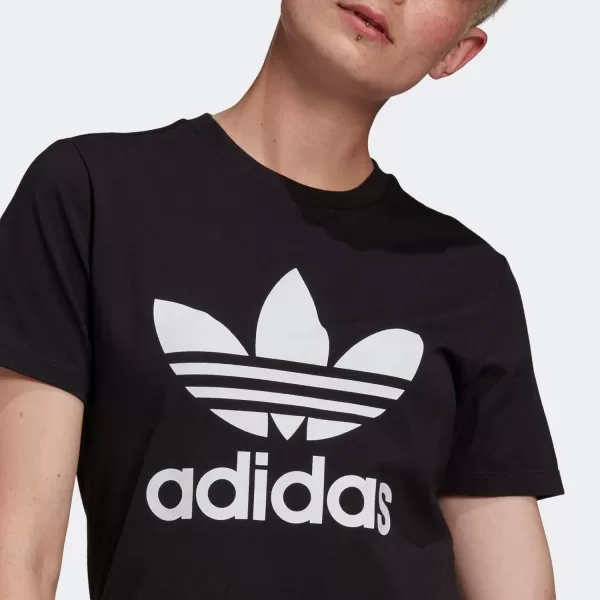 imageadidas Originals Womens Adicolor Classics Trefoil TeeBlack