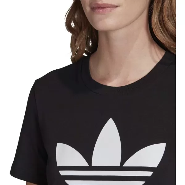 imageadidas Originals Womens Adicolor Classics Trefoil TeeBlackWhite1