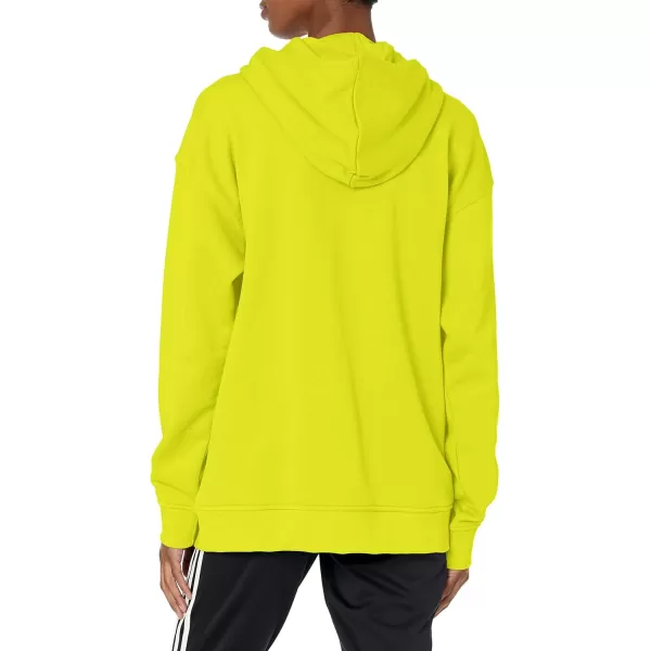 imageadidas Originals Womens Adidas Adicolor Trefoil HoodieShock Slime