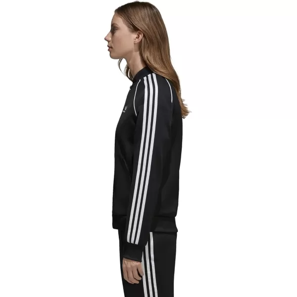 imageadidas Originals Womens Superstar Track JacketBlackWhiteBlack