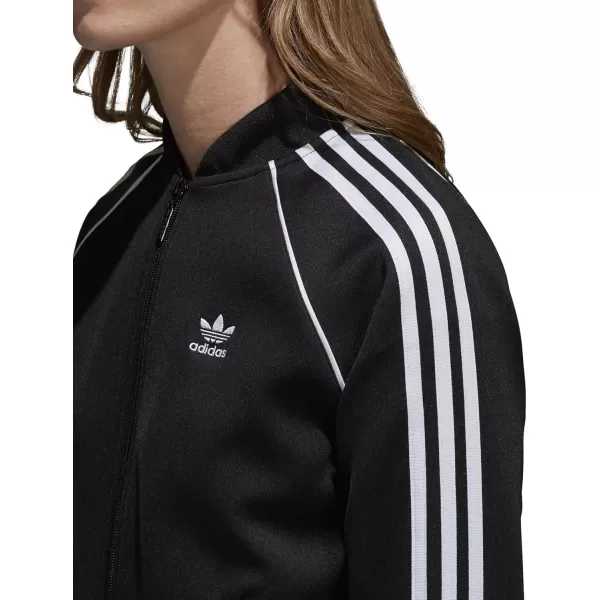 imageadidas Originals Womens Superstar Track JacketBlackWhiteBlack