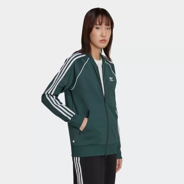 imageadidas Originals Womens Superstar Track JacketMineral Green