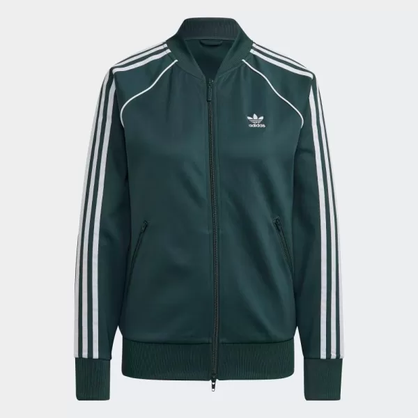 imageadidas Originals Womens Superstar Track JacketMineral Green