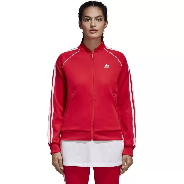 imageadidas Originals Womens Superstar Track JacketRadiant Red