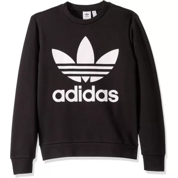 imageadidas Originals Kids Little Trefoil Crew Sweatshirt BlackWhite Medium