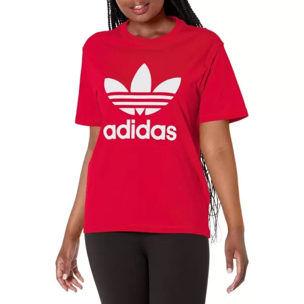 imageadidas Originals Womens Adicolor Classics Trefoil TeeBetter Scarlet