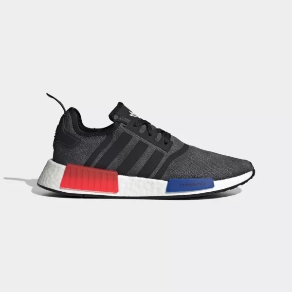 imageadidas Mens NmdR1 ShoesBlackSemi Lucid BlueGlory Red