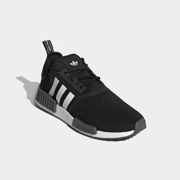 imageadidas Mens NmdR1 ShoesBlackWhiteGrey