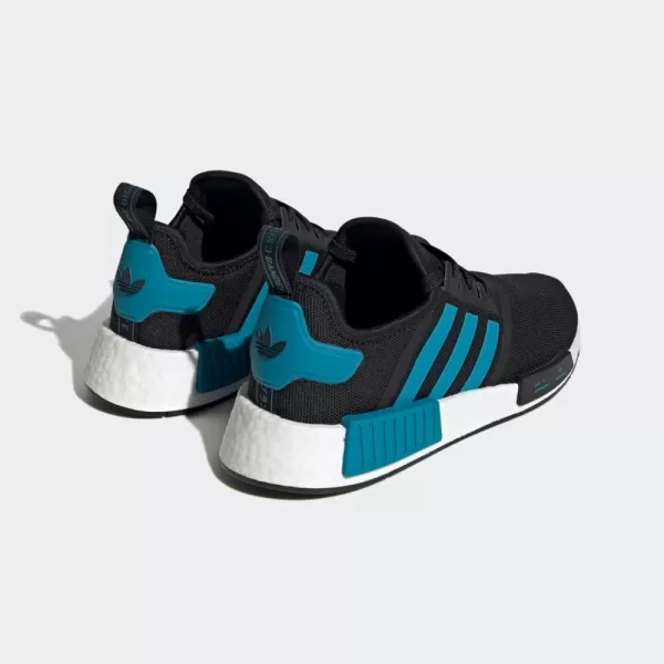 imageadidas Mens NmdR1 ShoesCore BlackActive TealCloud White