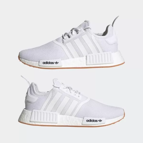 imageadidas Mens NmdR1 ShoesWhiteWhiteGum