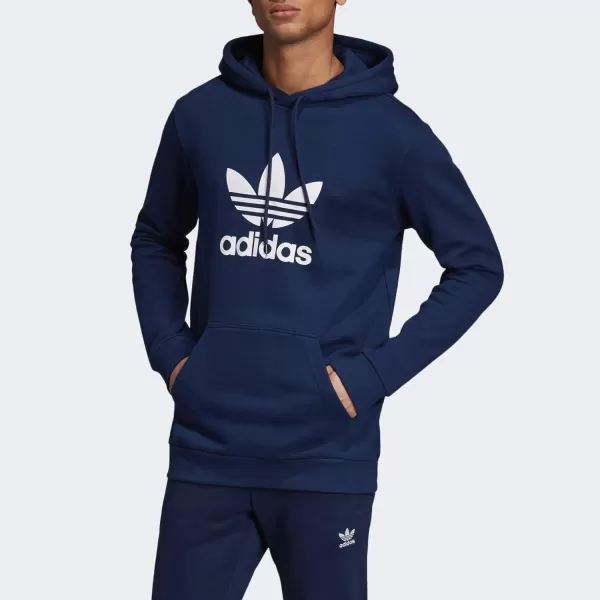 imageadidas Originals Mens Adicolor Essentials Trefoil HoodieCollegiate NavyWhite