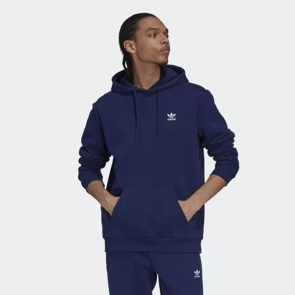 imageadidas Originals Mens Adicolor Essentials Trefoil HoodieNight Sky