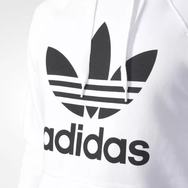 imageadidas Originals Mens Adicolor Essentials Trefoil HoodieWhiteBlack