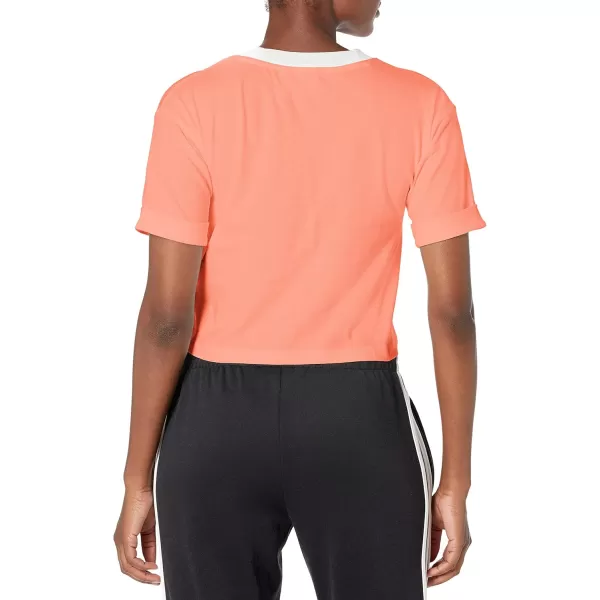 imageadidas Originals Womens Cropped TopChalk CoralWhite