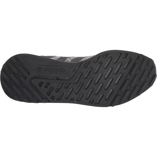 imageadidas UnisexChild Smooth Runner Elastic SneakerBlackBlackWhite