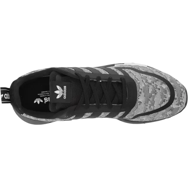 imageadidas UnisexChild Smooth Runner Elastic SneakerBlackBlackWhite