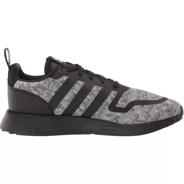 imageadidas UnisexChild Smooth Runner Elastic SneakerBlackBlackWhite