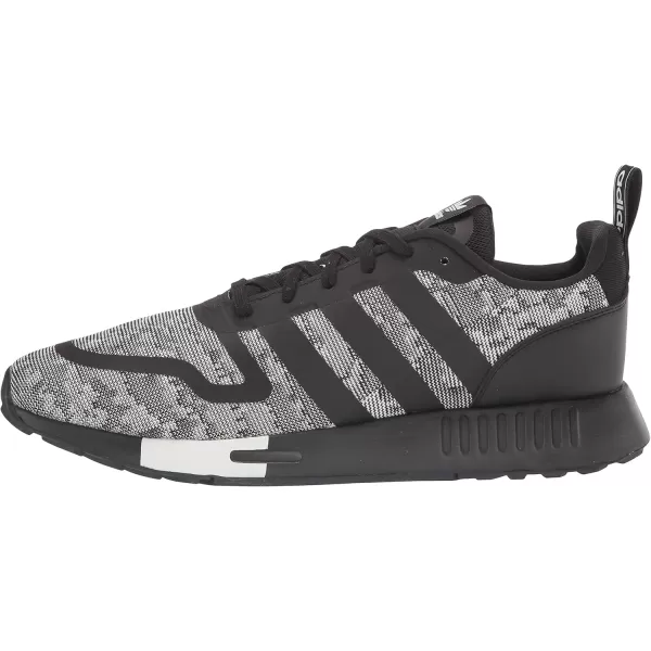 imageadidas UnisexChild Smooth Runner Elastic SneakerBlackBlackWhite